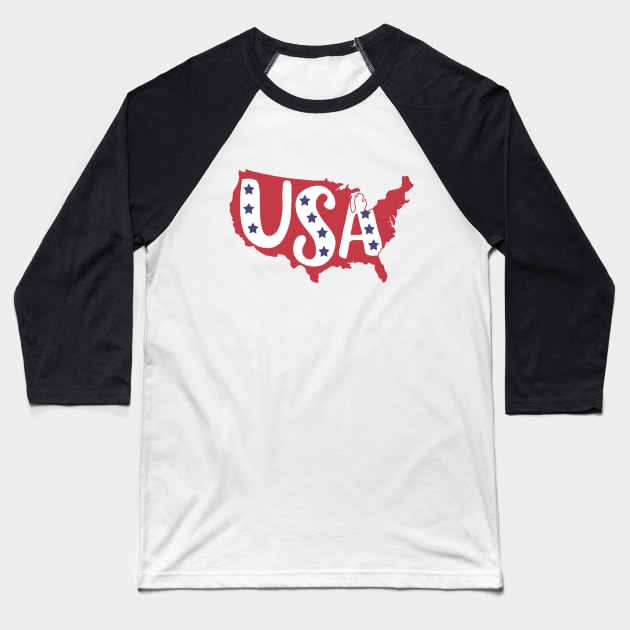 USA Baseball T-Shirt by valentinahramov